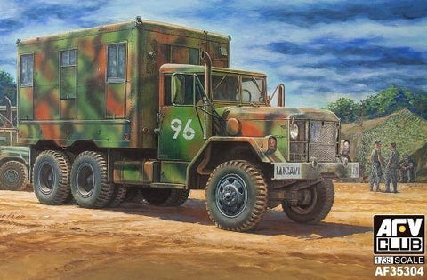 AFV Club Military 1/35 M109A3/M185A3 2.5-Ton 6x6 Shop Van Kit