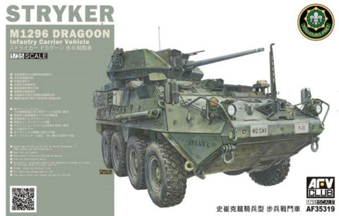 AFV Club Military 1/35 Stryker M1296 Dragoon Infantry Carrier Vehicle Kit