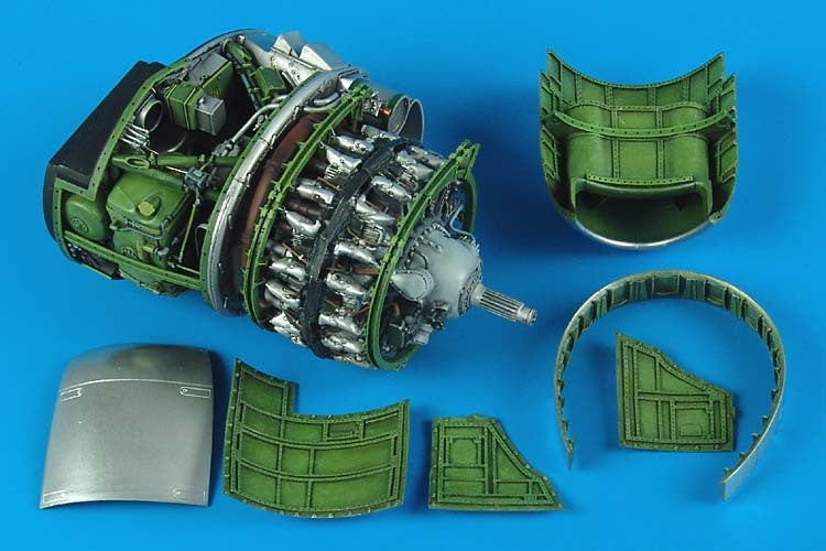 Aires Hobby Details 1/32 P47D Engine Set For HSG