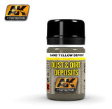 AK Interactive Dust & Deposit Sand Yellow Enamel Paint 35ml Bottle