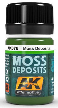 AK Interactive Moss Deposit Enamel Paint 35ml Bottle