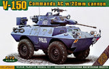 Ace Military 1/72 V150 Commando AC Armored Personnel Carrier w/20mm Gun Kit