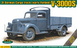 Ace Military 1/72 V3000S 3-Ton German Cargo Truck (Early Flatbed) Kit