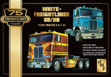 AMT Model Cars 1/25 White Freightliner 2 in 1 Dual Drive Tractor Cab 75th Anniversary Kit