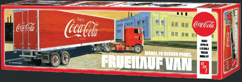 AMT Model Cars 1/25 Fruehauf Van Model FB Beaded Panel Coca-Cola Semi-Trailer Kit