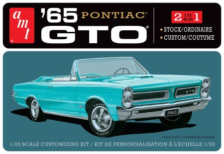AMT Model Cars 1/25 1965 Pontiac GTO Car (2 in 1) Kit