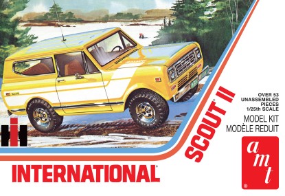 AMT Model Cars 1/25 1977 International Harvester Scout II Truck Kit