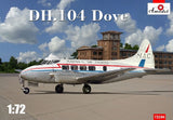 A Model From Russia 1/72 DH104 Dove Air Charter Passenger Airliner Kit