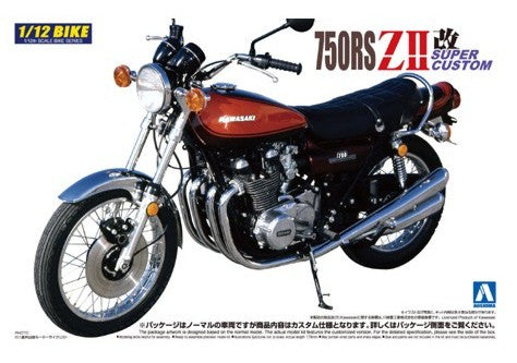 Aoshima Car Models 1/12 Kawasaki 750RS ZII Super Custom Motorcycle Kit