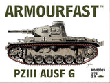 Armourfast Military 1/72 Panzer III Ausf G Tank (2) Kit