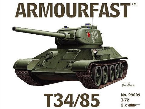 Armourfast Military 1/72 Russian T34/85 Tank (2) Kit