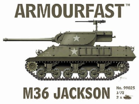 Armourfast Military 1/72 M36 Jackson Tank (2) Kit