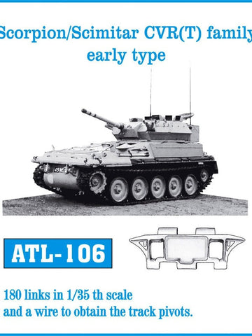 Friulmodel Military 1/35 Scorpion/ Scimitar CVR(T) Early Track Set (180 Links)