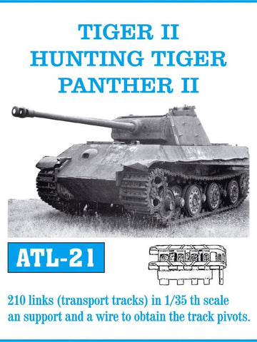 Friulmodel Military 1/35 Tiger II Hunting Tiger Panther II Transport Track Set (210 Links)