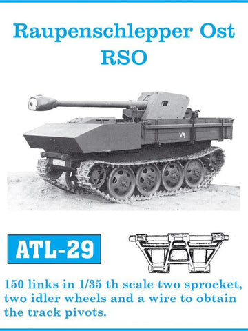 Friulmodel Military 1/35 Raupenschlepper Ost RSO Track Set (150 Links)