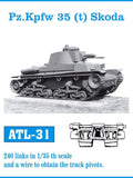 Friulmodel Military 1/35 PzKpfw 35(t) Skoda Track Set (240 Links)