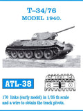 Friulmodel Military 1/35 T34/76 Model 1940 Early Track Set (170 Links)