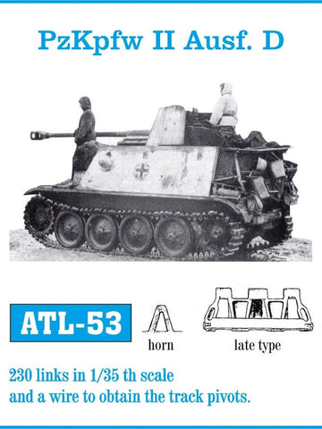 Friulmodel Military 1/35 PzKpfw II Ausf D Track Set (230 Links)