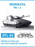 Friulmodel Military 1/35 Merkava Mk I, II Track Set (240 Links)