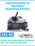 Friulmodel Military 1/35 Jagdpanzer 38 Hetzer Winterketten Track Set (210 Links & 2 Sprocket Wheels)