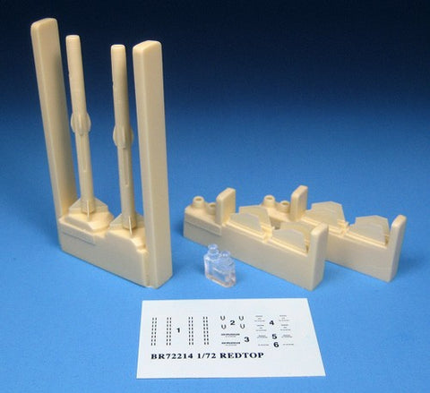 Barracuda Studios 1/72 Lightning Redtop Missiles for ARX #4054 (Resin)