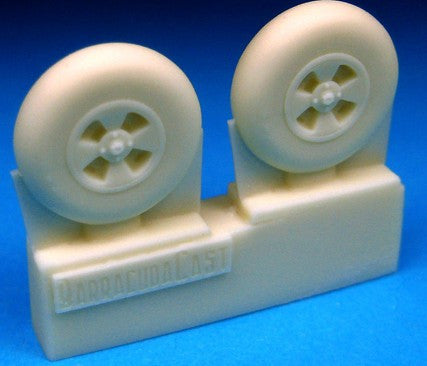 Barracuda Studios 1/72 Hawker Tempest Main Wheels, Smooth Tire (Resin)