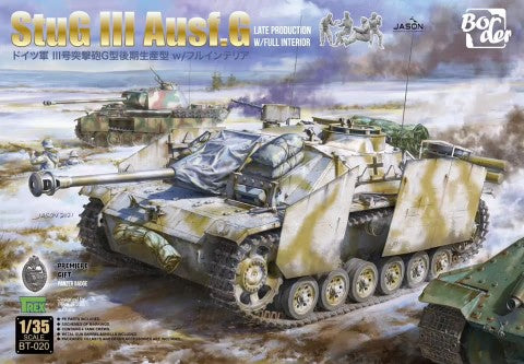 Border Models Military 1/35 StuG III Ausf G Late Production Tank w/Full Interior (New Tool) Kit