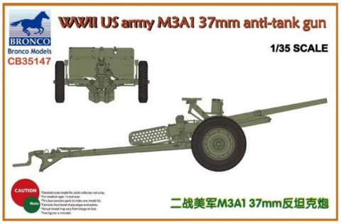 Bronco Military 1/35 WWII US Army M3A1 37mm Anti-Tank Gun Kit