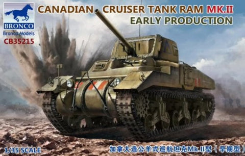 Bronco Military 1/35 Canadian Cruiser Tank Ram Mk II Early Production Tank Kit