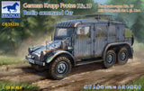 Bronco Military 1/35 German Krupp Protze Kfz 19 Radio Command Car Kit