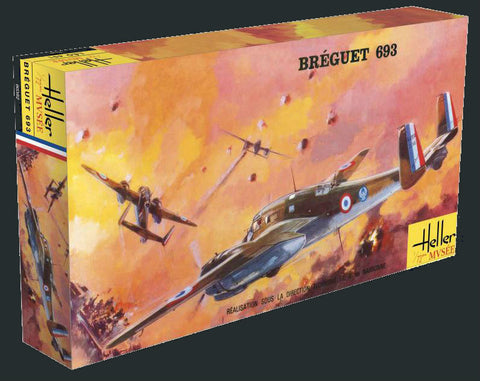 Heller Aircraft 1/72 Breguet 693/2 WWII French Ground Attack Aircraft 60th Anniversary Ltd Re-Edition Kit