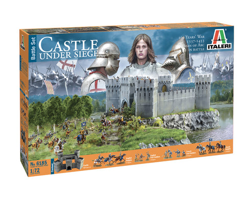 Italeri Military 1/72 Castle Under Siege Diorama Set 100 Years War Diorama Set