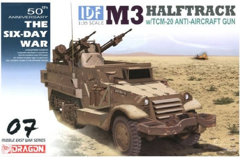 Dragon Military Models 1/35 IDF M3 Halftrack w/TCM20 Anti-Aircraft Gun Smart Kit