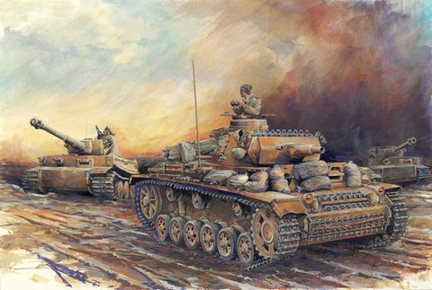 Dragon Military Models 1/72 PzKpfw III Ausf N DAK Tank Kit