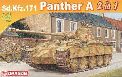 Dragon Military 1/72 SdKfz 171 Panther A Tank (2 in 1) Kit