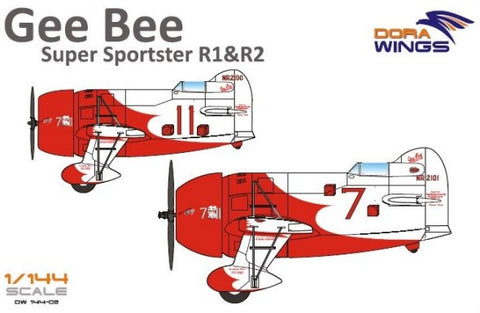 Dora Wings 1/144 Gee Bee Super Sportster R1/R2 Aircraft (2 in 1) Kit