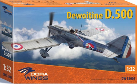 Dora Wings 1/32 Dewoitine D500 Aircraft (New Tool) Kit