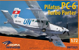 Dora Wings 1/72 Pilatus PC6 Turbo Porter Transport Aircraft Kit