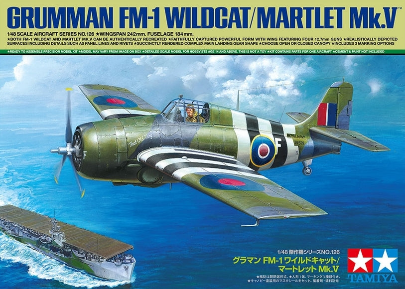 Tamiya 1/48 FM1 Wildcat/Martlet Mk V Aircraft Kit