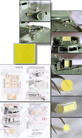 Echelon Decals 1/35 AMX30B & AUF1 155mm SPH Vision Block & Panel Masks for MGK