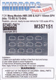 Echelon Decals 1/35 AMX30B & AUF1 155mm SPH Mirrors for MGK (Peel & Stick)
