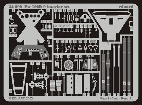 Eduard Details 1/32 Aircraft- Fw190D9 Interior for HSG