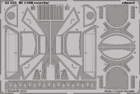 Eduard Details 1/32 Aircraft- Bf110D Exterior for DML