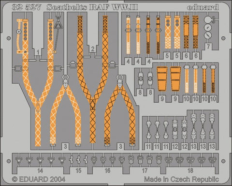 Eduard Details 1/32 Aircraft- Seatbelts RAF WWII