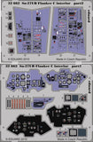 Eduard Details 1/32 Aircraft- Su27UB Flanker C Interior for TSM (Painted Self Adhesive)