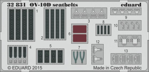 Eduard Details 1/32 Aircraft- Seatbelts OV10D for KTY (Painted)