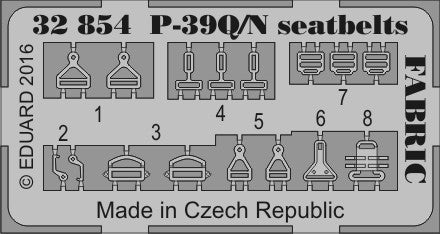 Eduard Details 1/32 Aircraft- Seatbelts Fabric-Type P39Q/N for KTY (Painted)