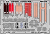 Eduard Details 1/35 Aircraft- Seatbelts German WWI (Painted)