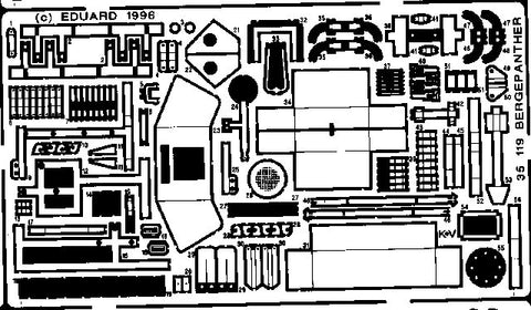 Eduard Details 1/35 Armor- Bergepanther for ITA