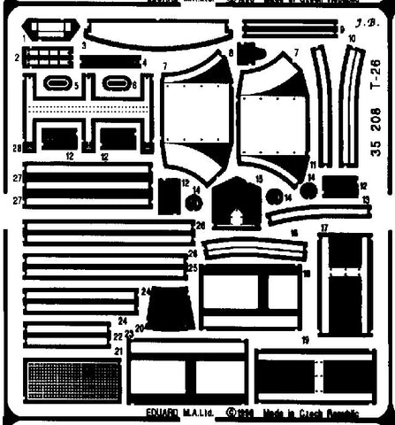 Eduard Details 1/35 Armor - T26 for ITA